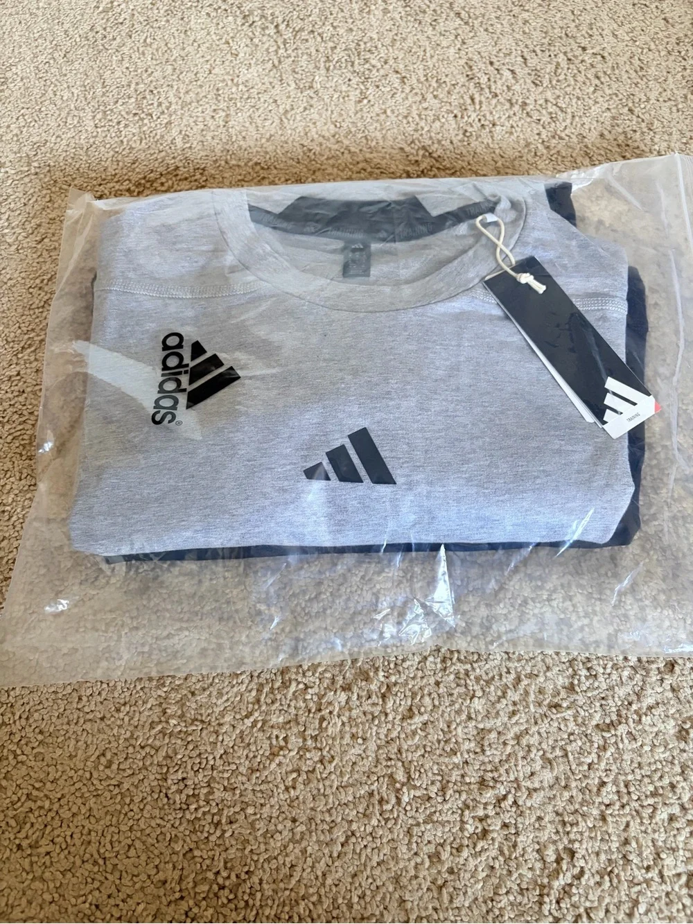 SET/TWO adidas Short Sleeve Training Tees with Logo set of two
